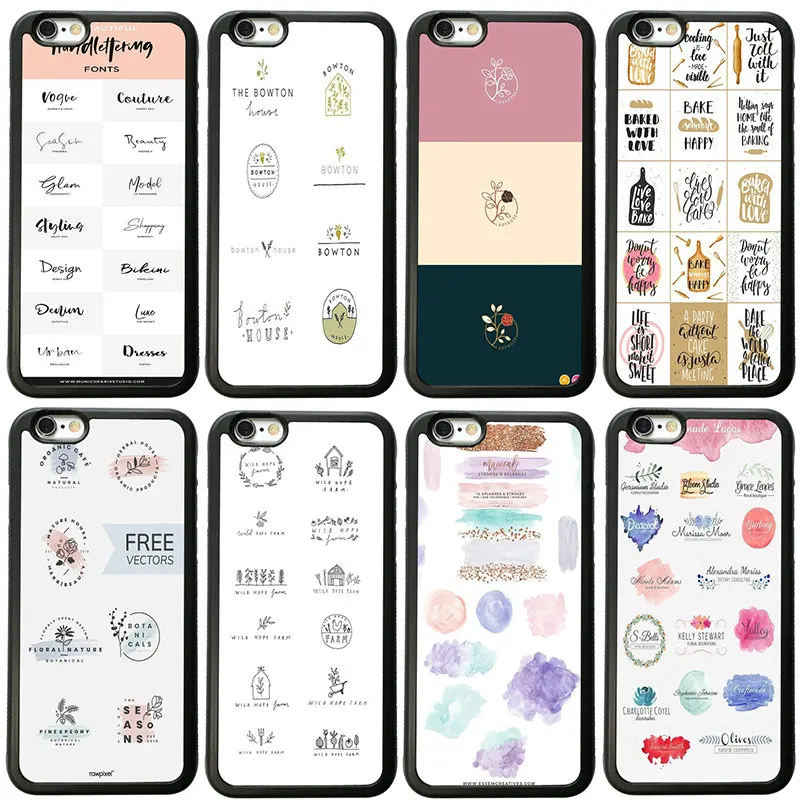 С круглым вырезом с цветочным шаблоны Жесткий пластиковый Чехол для iphone 8 7 6 6S Plus X