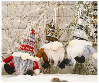 

Home Decor/Knitted Hat Spherical Forest Old Man Pendant/DIY House/Christmas Tree Pendant/Christmas Gift/Christmas Decoration