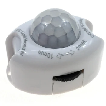 

DC5-24V Bedroom Infra-red LED Light Detector Auto On Off Activated Intelligent Movement Strip Motion Sensor Timer Switch PIR