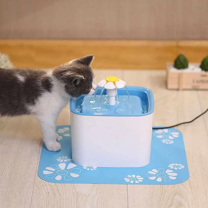 Pet кошки собаки фонтан распределитель питьевой воды коврики водонепроницаемые Нескользящие диспенсер здоровые гигиенические питьевой фонтаны