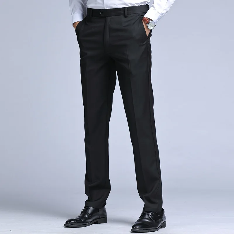 Office-Pants Business-Trousers Straight Men Mens High-Quality New-Arrival