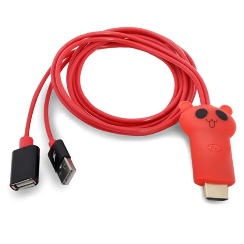 USB к HDMI 1080P телевизионный HD кабель адаптеры для samsung Galaxy S7/S8/S8 Plus 1 м MHL к HDMI адаптер