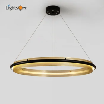 

Post-modern light luxury round honeycomb pendant lamp Nordic minimalist living room dining room model pendant lights