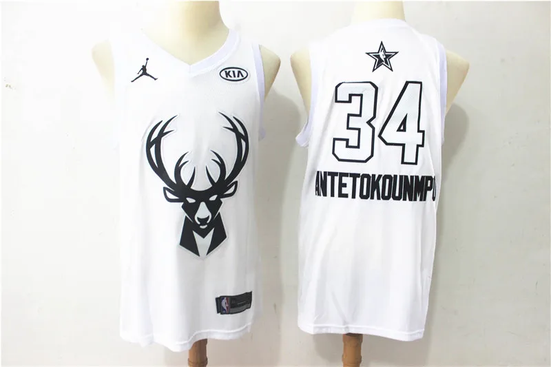 Milwaukee Giannis Antetokounmpo Eric Bledsoe баскетбольные майки camiseta maillot - Цвет: AS PICTURE