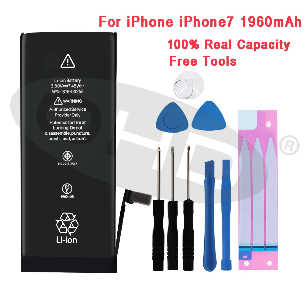 For iPhone 7 Новейший литиевый аккумулятор для Apple iPhone 6S 6 7 5S 5 Замена аккумуляторы мобильных телефонов для iPhone 5 5S 6S внутренняя батарея для телефона - Цвет: For iPhone 7