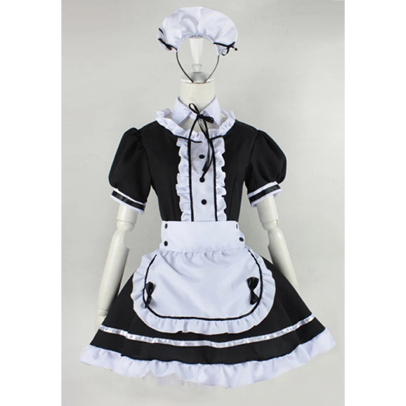 Сексуальный Французский костюм горничной милое готическое платье лолиты ...