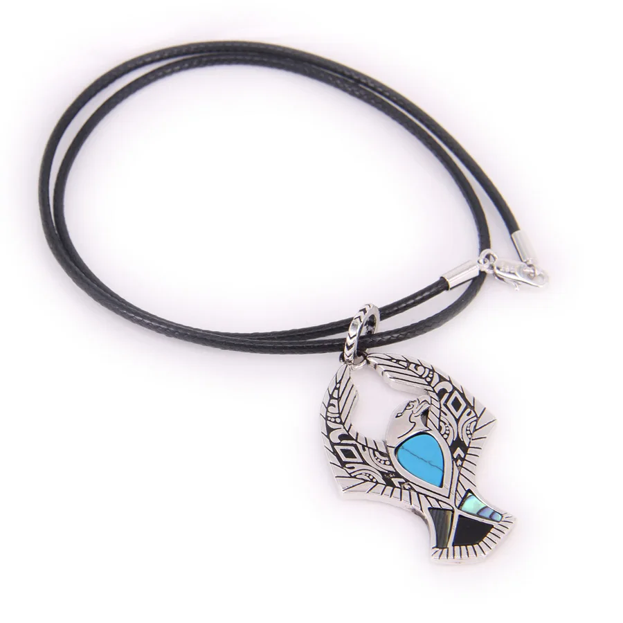 Томас стиль Амулет Орел TS искусственная кожа ожерелье, ожерелье Bijoux ювелирные изделия подарок для женщин TS-N57