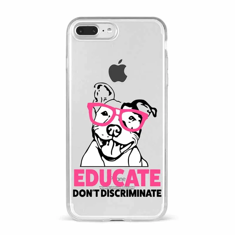 Питомец питбуль питомец из силикона Suave TPU чехол Капа Do Telefone para o iphone 11 11PRO 11PROMAX X XR XSMAX 6 7 8 Plus 5 - Цвет: TPU