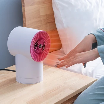 

380W Mini Heater Portable Electric Heater Hot Fan Automatic Shaking Head Heater For Winter Home Office Warming Dropshipping