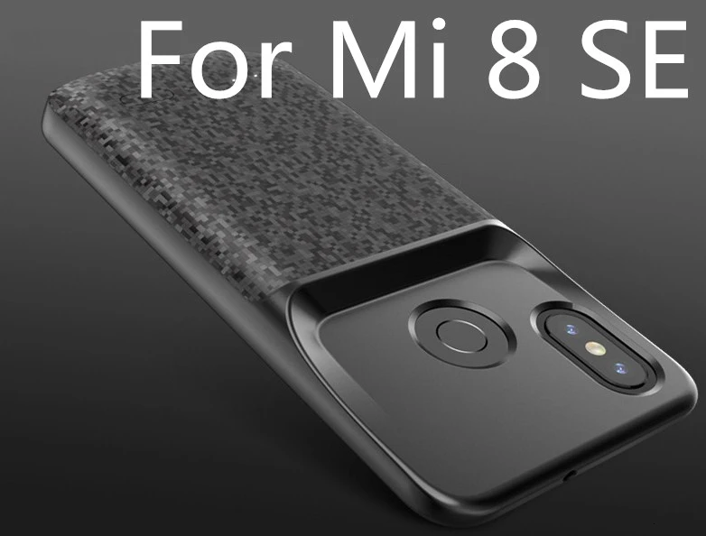 Black For Mi 8 SE For Xiaomi Mix 2 Battery Charger Case for Xiaomi Mi 8 9 SE Mix 2 2s 6 6XBackup Power Bank 5500mah External Charger Cover Case - Цвет: Black For Mi 8 SE