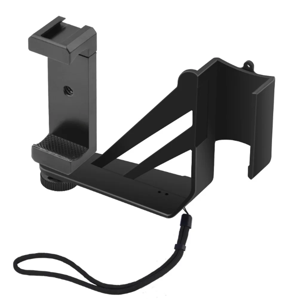 Fixing Clamp Accessories Phone Holder Stand Aluminum Alloy Mount Bracket Easy Operate Portable Non-Slip Adapter For OSMO Pocket - Цвет: Черный