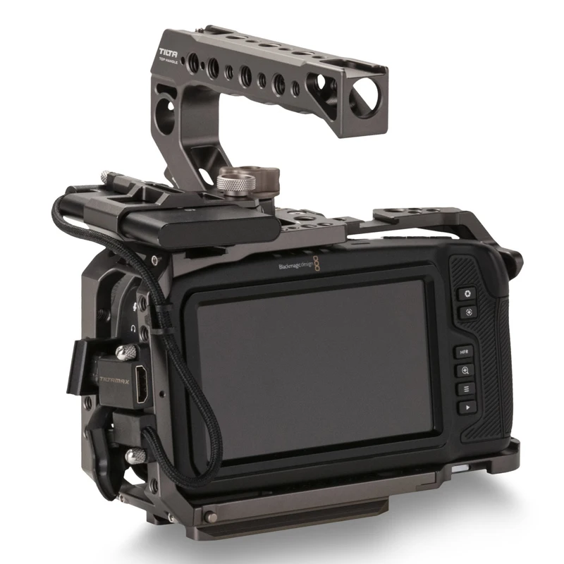 Tilta BMPCC 6K 4K Cage TA-T01-B-G для камеры с полным корпусом, держатель SSD, верхняя ручка для BMPCC 4K камеры, базовый комплект(цвет Tilta серый