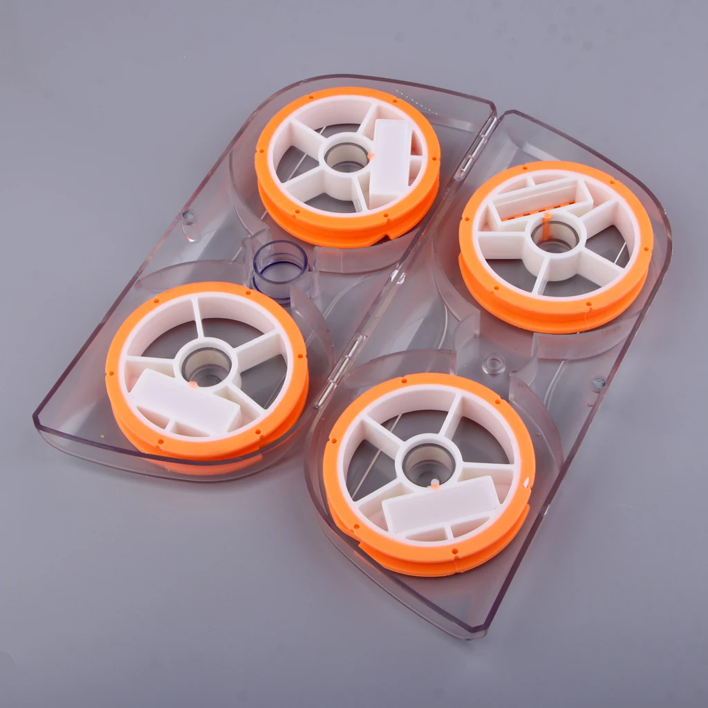 

4pcs Durable Silicone Winding Board Fishing Line Spools Tool Bobbin Tackle Accessories