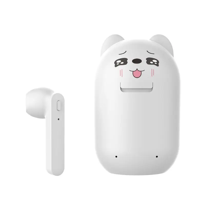 Blueteeth 5 0 Headsets Mini TWS Wireless Headphones with Cartoon Storage Box 203A