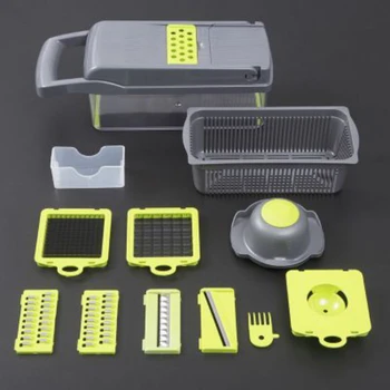 

Vegetable Cutter Multifunctional Mandoline Slicer Fruit Potato Peeler Carrot Grater Kitchen Accessories Basket Vegetable Slicer