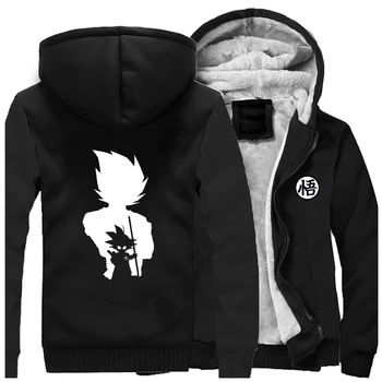 

Japan Anime Super Saiyan Winter Hot Sale 2019 Hoodies Dragon Ball Raglan Men Sweatshirts Coat Thick Hip Hop Cartoon Streetwear