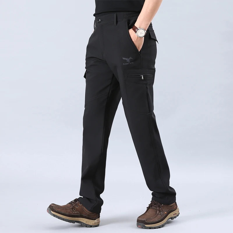 M-4XL Men's Fleece Pants Hiking Pants Men Winter Trekking Fishing Pants, Waterproof Trekking Trousers, Tactical Winter Pants