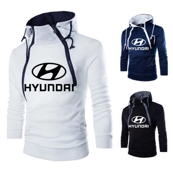 

New 2020 Spring Autumn Men's hoodies for Hyundai Car Logo Solid color Fashion high quality casual pullovers Sportswear E