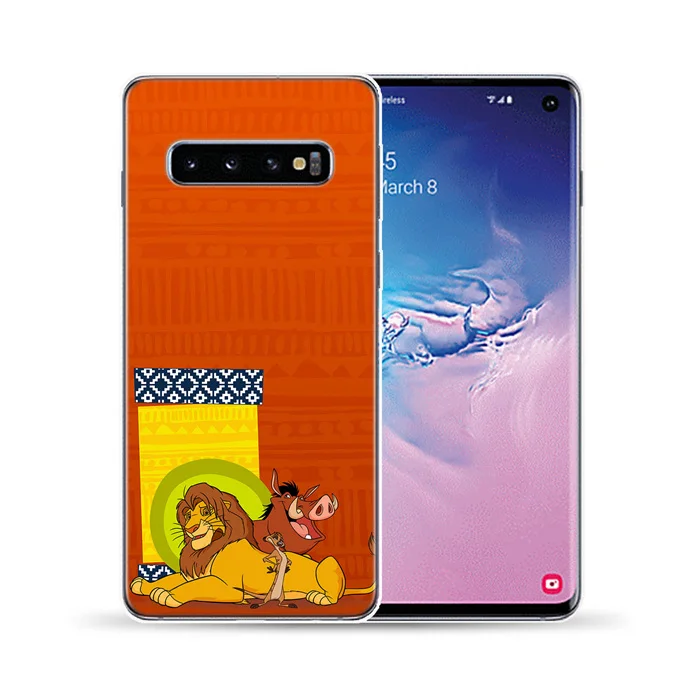 Король Лев Мягкий силиконовый чехол для телефона чехол для samsung Galaxy S10 Plus 5G E S10E S6 S7 Edge S8 S9 Plus - Цвет: 14