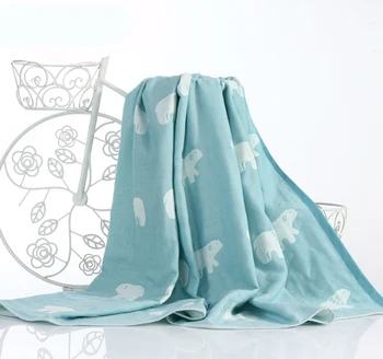 

Cotton Jacquard Adult Gauze Muslin Throw Blanket For Bed Sofa Travel Towel Blankets For Kids Teens Full King Size