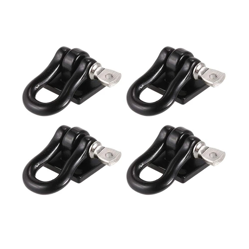 

4Pcs Trailer Towing Buckle Tow Shackle Hook for 1/10 RC Rock Crawler Axial SCX10 Traxxas TRX4 TAMIYA D110 RC Car Truck
