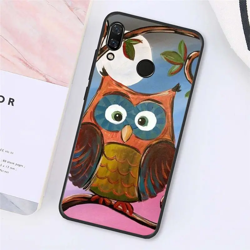 Cartoon cute animal owl