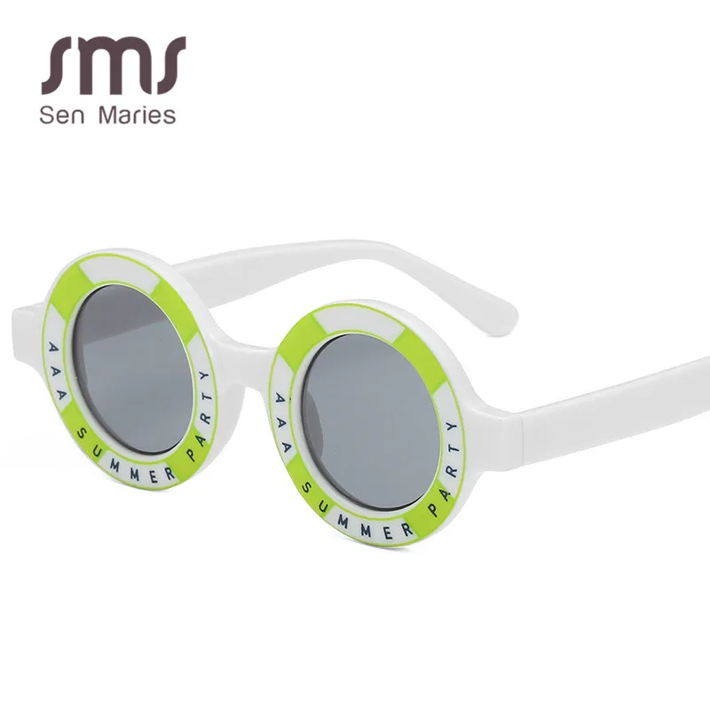 

Round Sunglasses Men Women 2019 New Luxury Fashion Oversized Letter Pink Green Circle Retro Female Male Goggle Glasses UV400