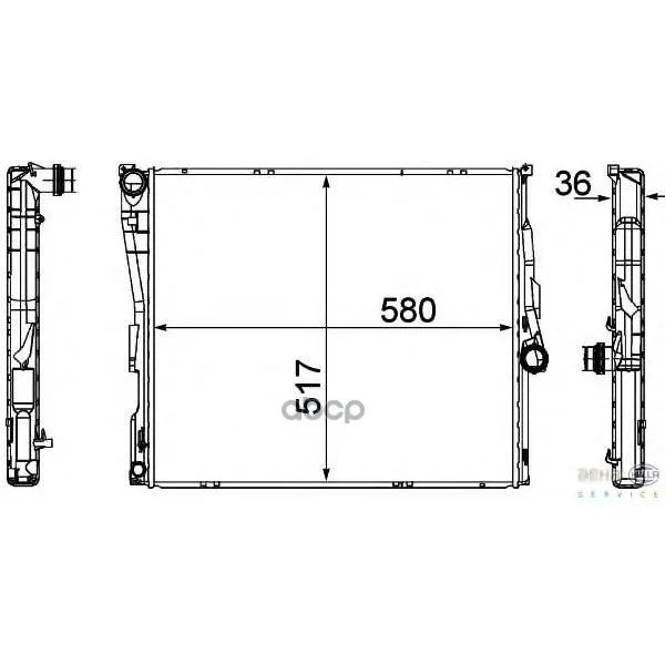 Радиатор Охлаждения Двигателя HELLA арт. 8MK376764-771
