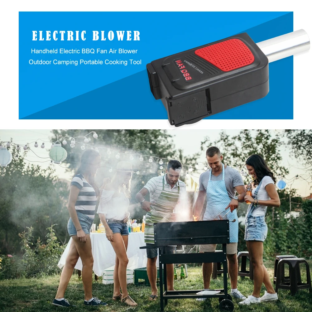 Electric grill,Delaman gioco plastica BBQ Fan Portable Air Blower for Outdoor Camping Picnic Grill Barbecue Strumento di Cottura 