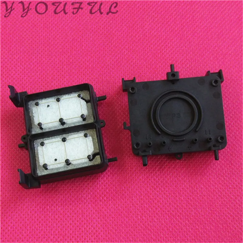 10 шт. эко сольвентный принтер укупорочная станция для Epson R1800 R1900 R2000+ 5 шт. DX7 коллектор печатающая головка крышка адаптер Titan-jet Xuli