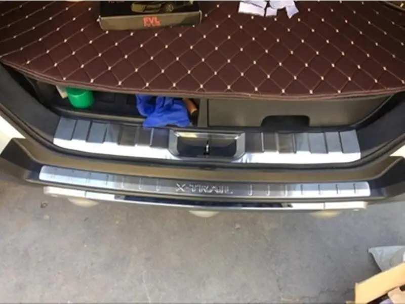 2 шт. для Nissan X-Trail X Trail Rogue T31 2008-2013 из нержавеющей стали задний бампер задний порог двери крышка багажника Накладка протектор