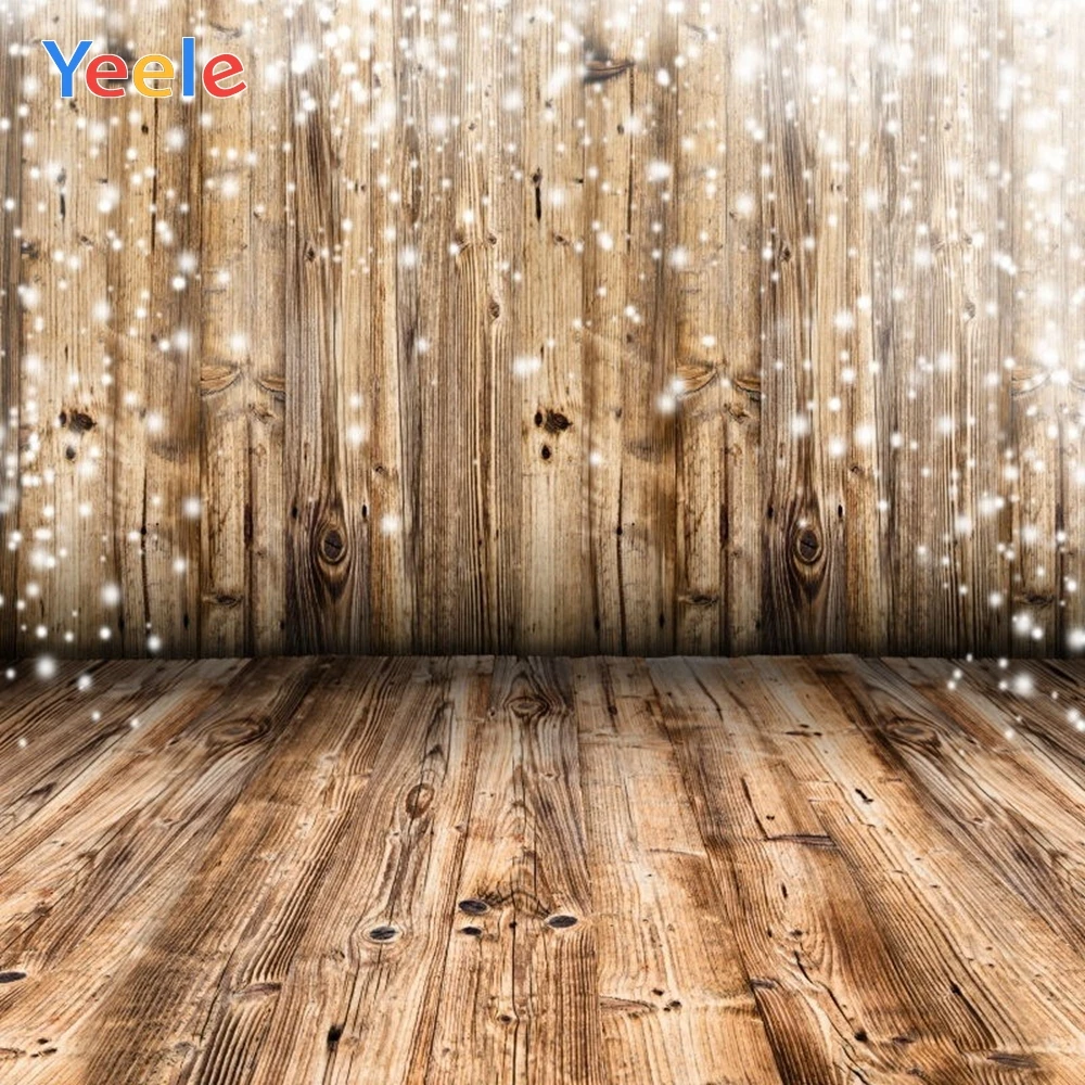 

Yeele Wood Board Backdrop Christmas Light Brokeh Baby Birthday Party Custom Vinyl Photography Background For Photo Studio