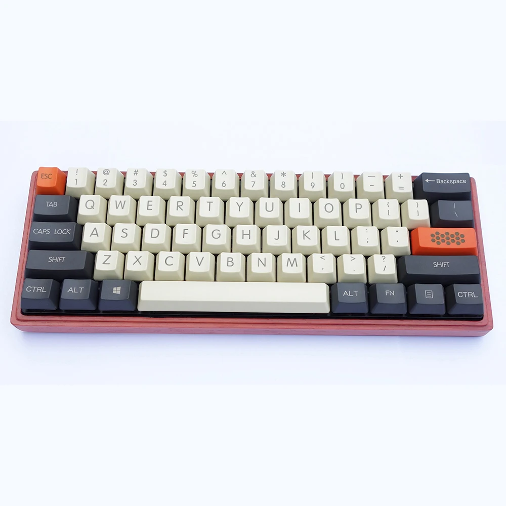 Механическая клавиатура RGB60 DIY Деревянный чехол фонарик с программируемой