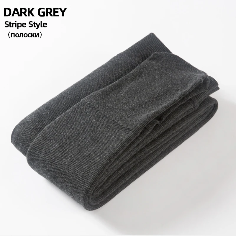Stripe Dark A HSS осень зима женские плюс 3XL хлопок колготки высокое качество в полоску бархатные колготки супер эластичные тонкие теплые плотные колготки - Цвет: Stripe Dark A