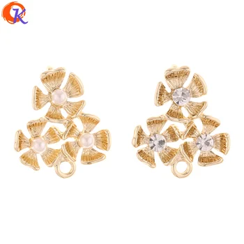 

Cordial Design 50Pcs 18*21MM Jewelry Accessories/Earring Connectors/Flower Shape/DIY Jewelry Making/Hand Made/Earring Findings