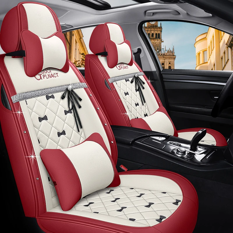 Чехлы из экокожи на автомобильные сиденья полное покрытие для ford explorer 5 figo focus 1 2 3