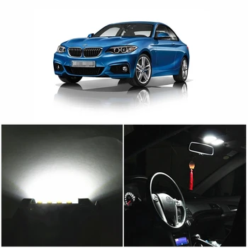 

WLJH Ice Blue White Canbus Lighting Car LED Interior Light Kit for BMW E92 Coupe 3 Series 328i 335i 335d 335i M3 2006-2013 18pcs