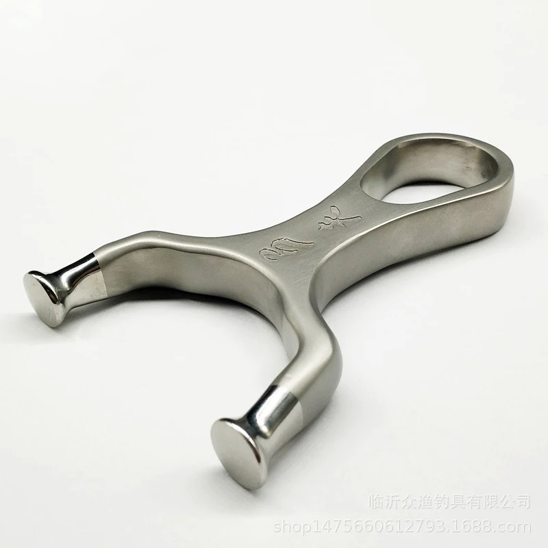 Новая охотничья Рогатка плоская резиновая лента наружная из Нержавеющей Стали