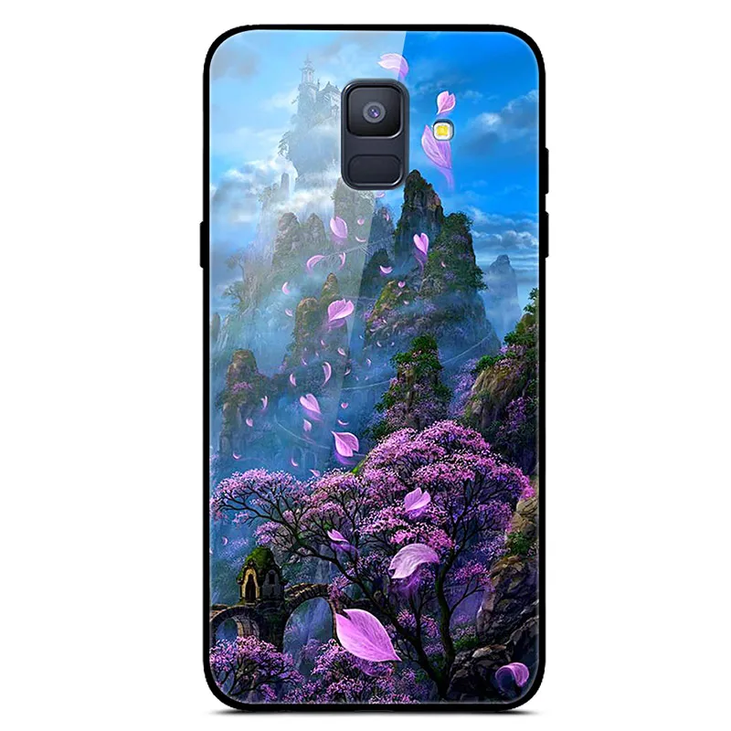Закаленное Стекло чехол для samsung Galaxy A8 A530 A530F Чехол Мягкий бампер чехол для samsung A8 плюс A730 A730F чехол для телефона - Цвет: 38