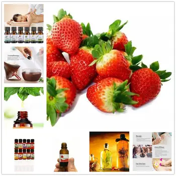 

Natural Strawberry Essential Oils for Aromatherapy Diffusers Essential Oil for Relieve Stress Organic Body Massage Relax TSLM1