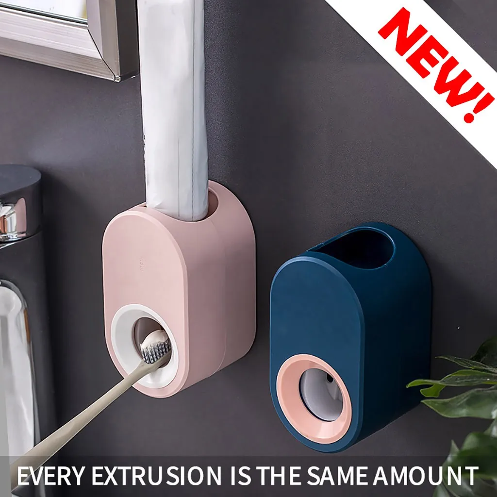 

2019 High Quality Automatic Auto Squeezer Toothpaste Dispenser Hands Free Squeezer Out Easy Use Support Wholesale Dropshipping