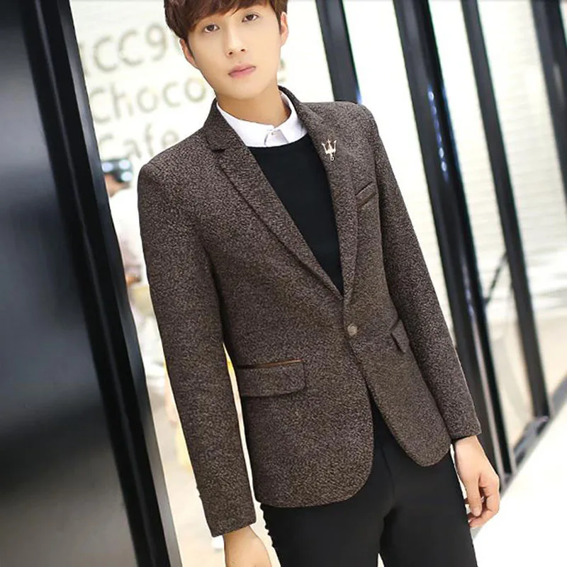 Men Blazer 2019 New Arrival Spring And Autumn Male Leisure Suit Slim Outerwear Single Button Casual Korean Style Hot Sale X03 Men Blazer 2019 New Arrival Spring And Autumn Male Leisure Suit Slim Outerwear Single Button Casual Korean Style Hot Sale X03