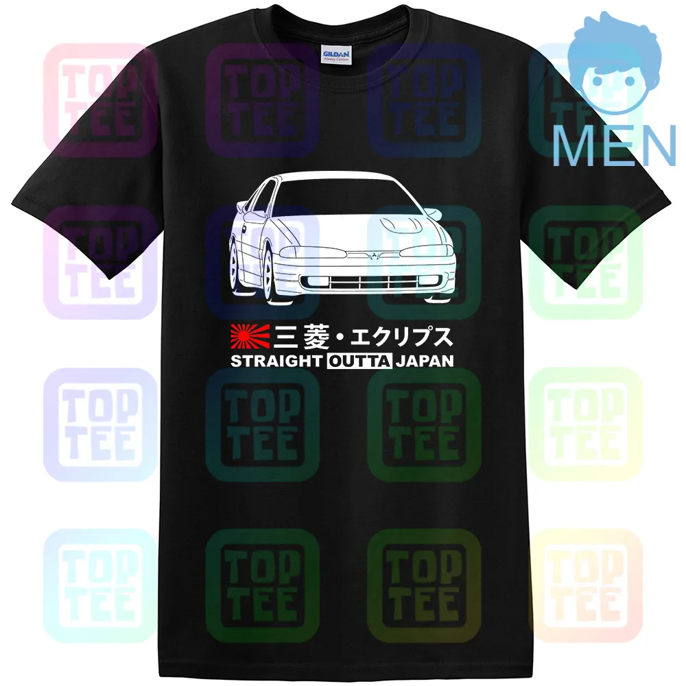 Футболка GT-shirt Mitsubishi Eclipse GSX D27A 1G-B '92-'94 - Цвет: Черный