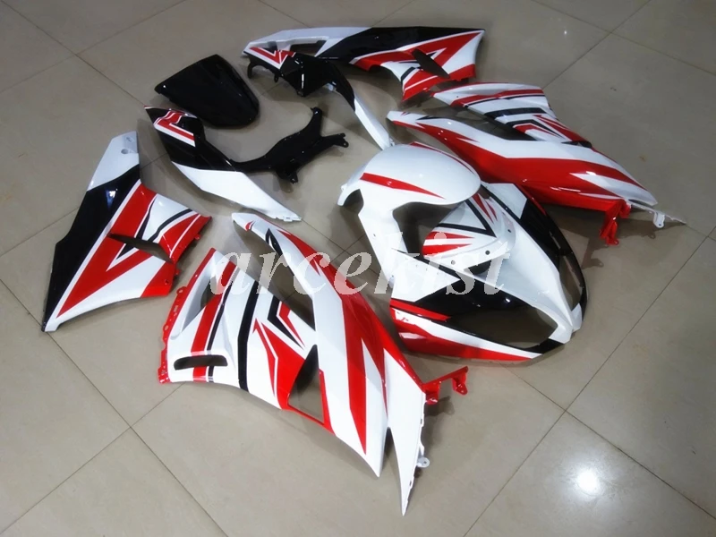 Новинка из АБС-пластика для мотоцикла обтекатели комплект подходит для kawasaki Ninja ZX6R 636 2009 2010 2011 2012 6R 09, 10, 11, 12, ZX-6R белого, черного и красного цветов