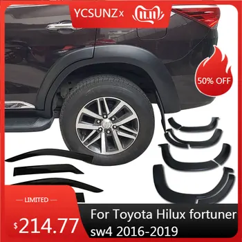 

11.11 50% discount Wheel Arches Fender Flares Mudguards Accessories For Toyota Fortuner Hilux SW4 2016 2017 2018 2019