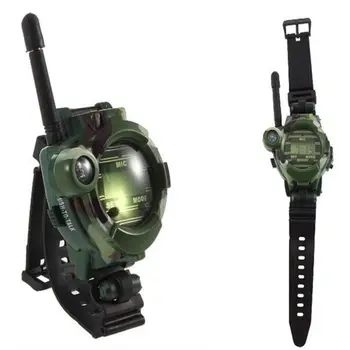 

2PCS Children Parent Watch Radio Outdoor Interphone Toy Kids Toys Walkie Talkies Watches 7 in 1