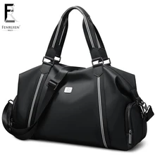 FRN дорожная сумка мужская дорожная сумка большая емкость путешествие на выходные сумки ручной багаж с плечевым ремнем водонепроницаемый