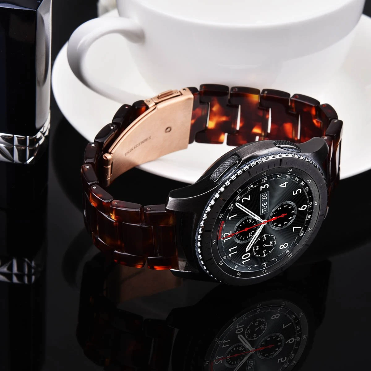 Najtaniej Żywica zamienny pasek pasek Link 22mm pasek do Samsung Galaxy zegarek 46mm aktywny bieg S3 klasyczny Amazfit 2S zegarek huawei GT