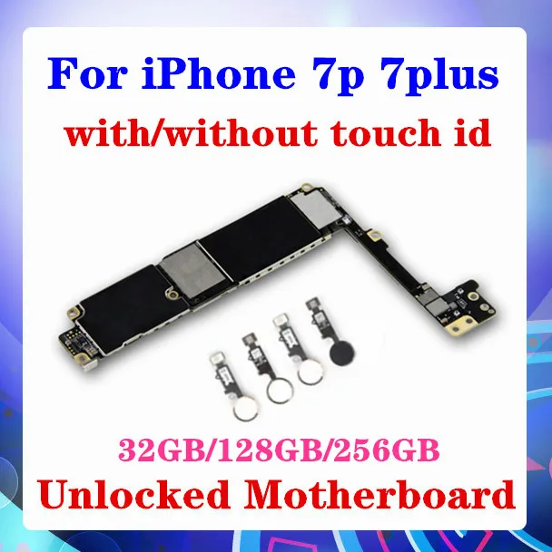 Для iPhone 7 Plus материнская плата No Touch ID OS обновление для iphone с 32G/128G/256G без ID|Антенны