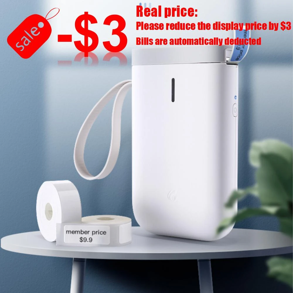 Niimbot D11 Mini Portable Thermal Harga Printer Label Hangul Bluetooth  Label Maker Saku Manajemen Bahan Stiker Mesin
